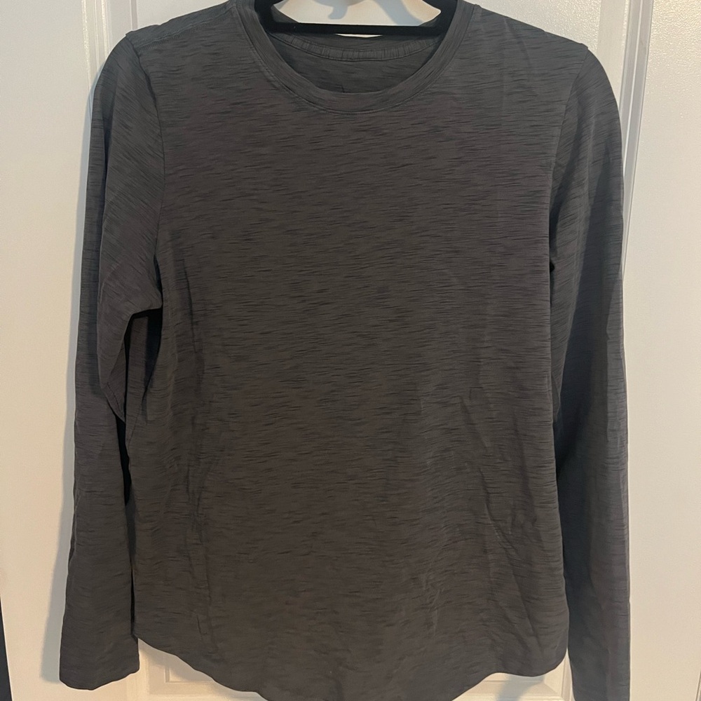 lululemon athletica Charcoal Long Sleeve Top